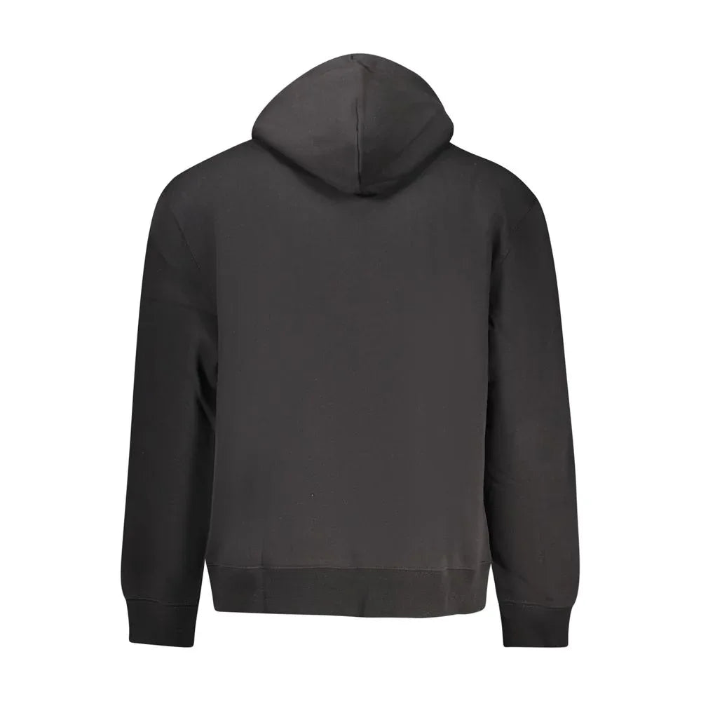Calvin Klein Black Cotton Men's Hooded Sweatshirt - Zeiniez