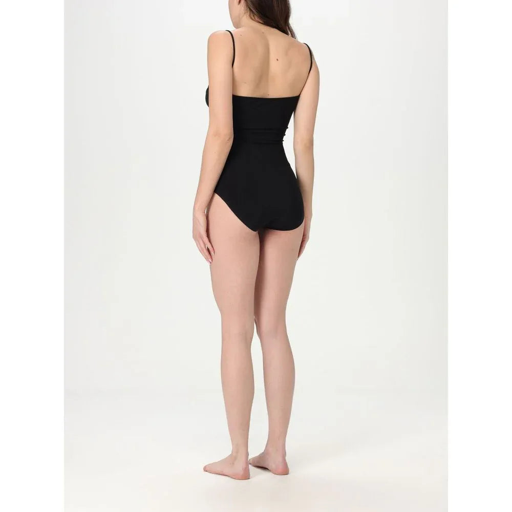 Norma Kamali Black Nylon One-Piece Swimsuit - Zeiniez