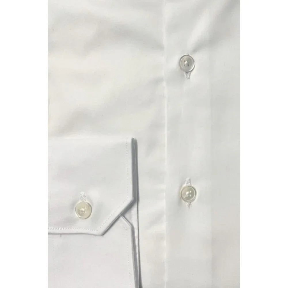 Bagutta White Cotton Men Shirt - Zeiniez