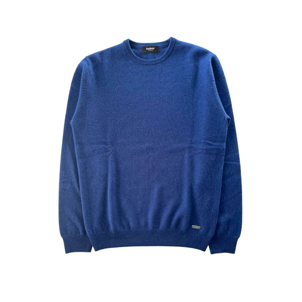 Baldinini Trend Blue Cashmere Men Sweater - Zeiniez