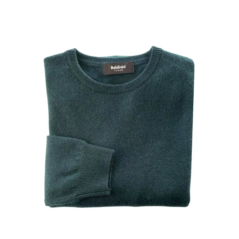 Baldinini Trend Green Cashmere Men Sweater - Zeiniez