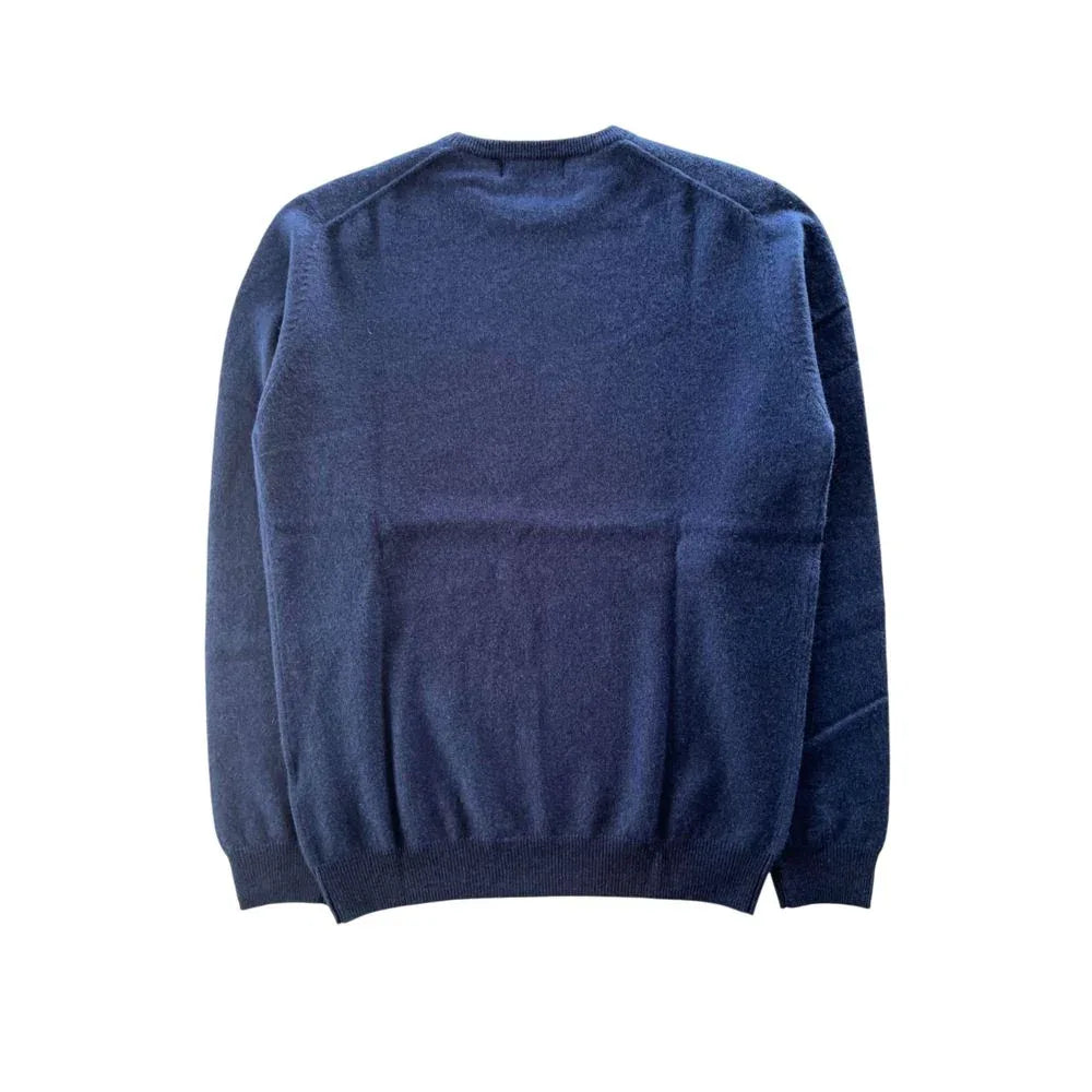 Baldinini Trend Blue Cashmere Men Sweater - Zeiniez
