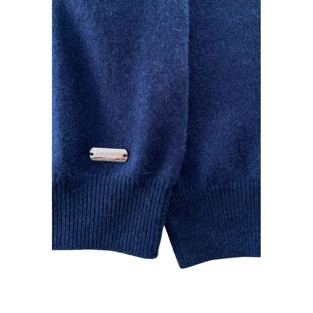 Baldinini Trend Blue Cashmere Men Sweater - Zeiniez