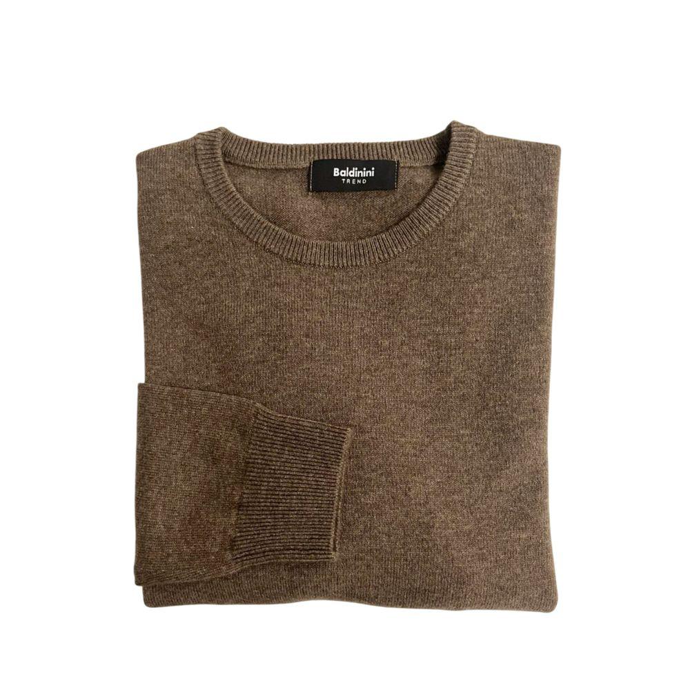 Baldinini Trend Brown Cashmere Men Sweater - Zeiniez