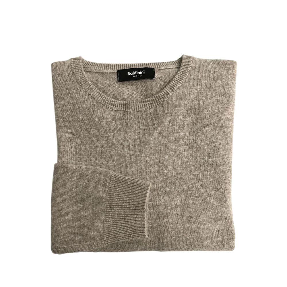 Baldinini Trend Beige Cashmere Men Sweater - Zeiniez