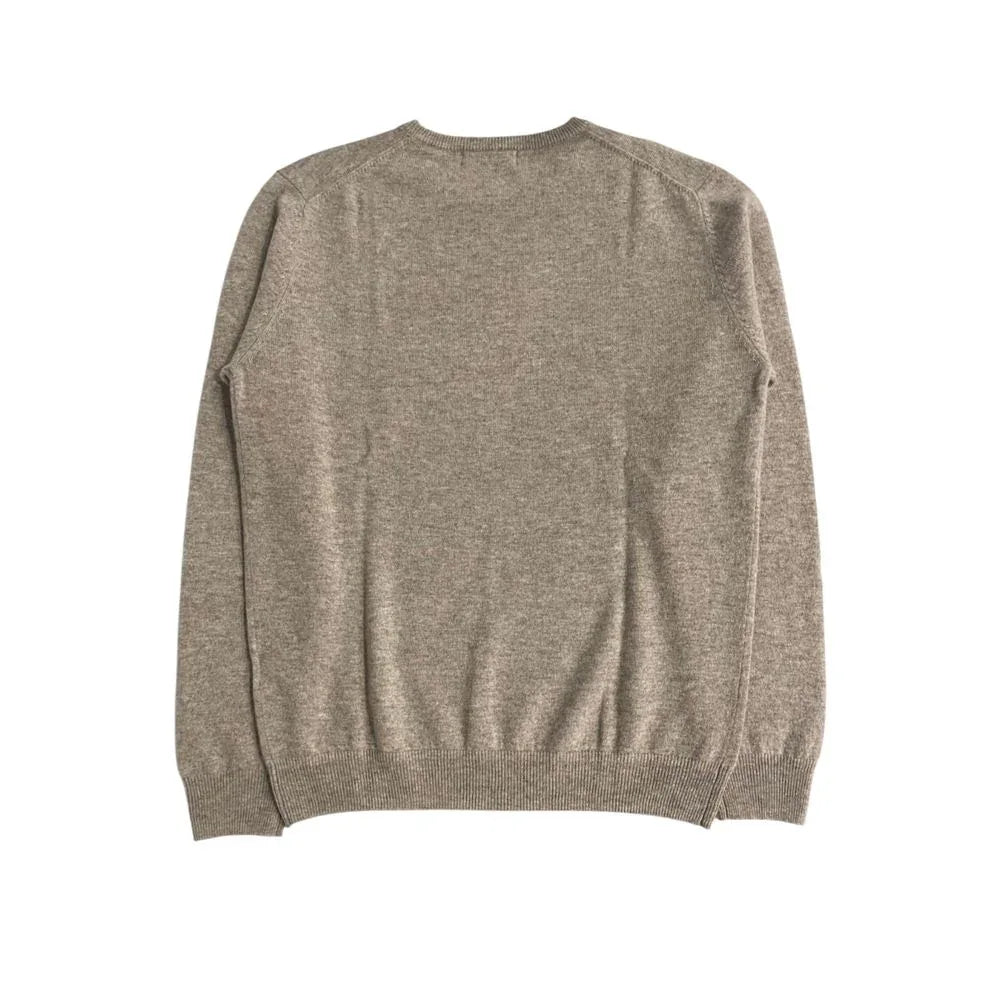 Baldinini Trend Beige Cashmere Men Sweater - Zeiniez