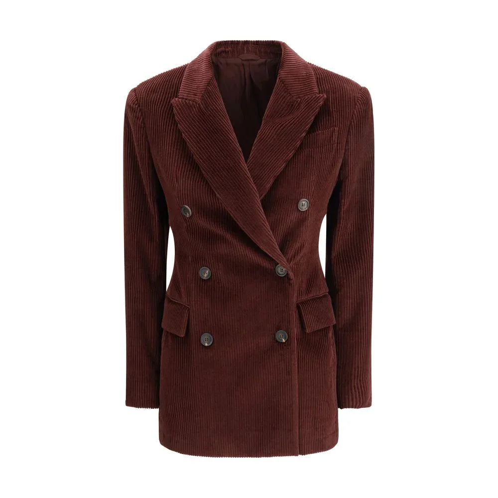 Brunello Cucinelli Bordeaux Cotton Coat - Zeiniez