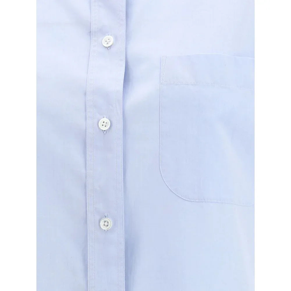The Row Blue Cotton Shirt - Zeiniez