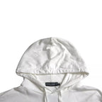 Dolce & Gabbana White Cotton Hooded Pullover Sweatshirt Men - Zeiniez