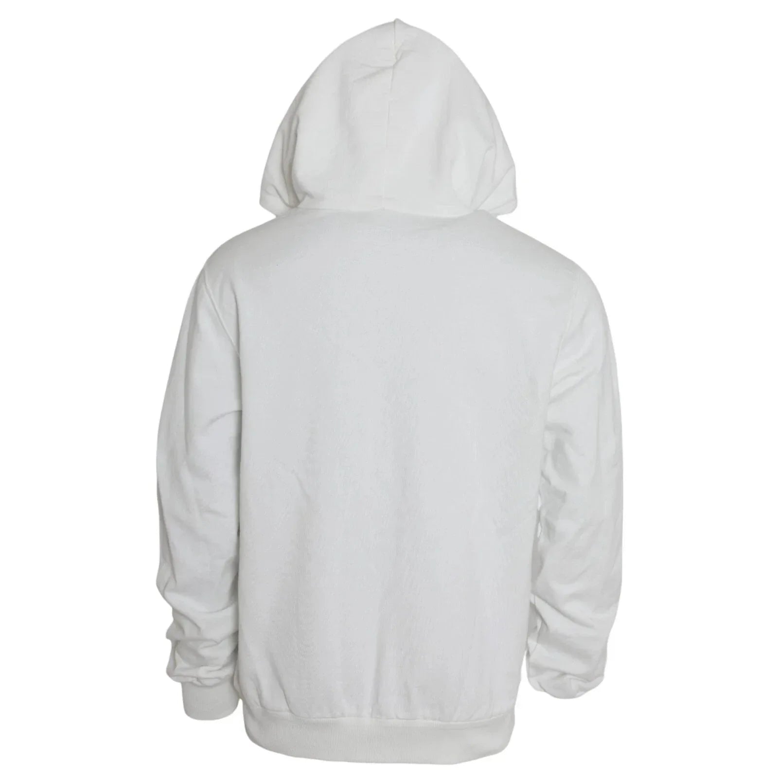 Dolce & Gabbana White Cotton Hooded Pullover Sweatshirt Men - Zeiniez