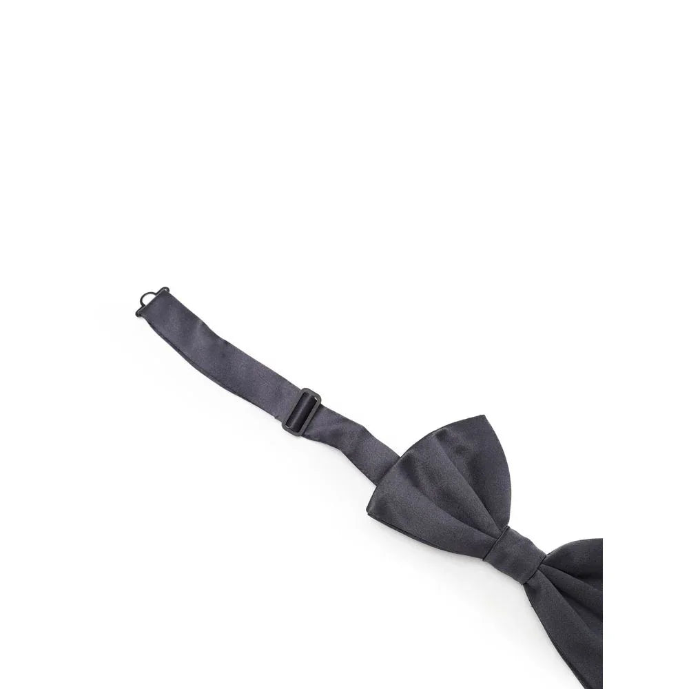 Dolce & Gabbana Gray Silk Bowtie - Zeiniez