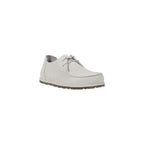 Birkenstock White Leather Slip-On Loafers - Zeiniez