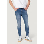 Antony Morato Blue Cotton Skinny Jeans - Zeiniez