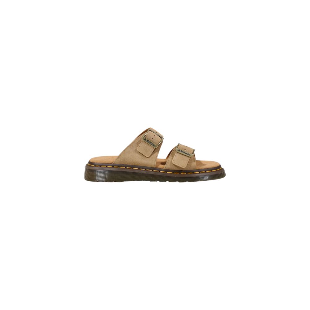 Dr. Martens Beige Leather Flat Sandals - Zeiniez