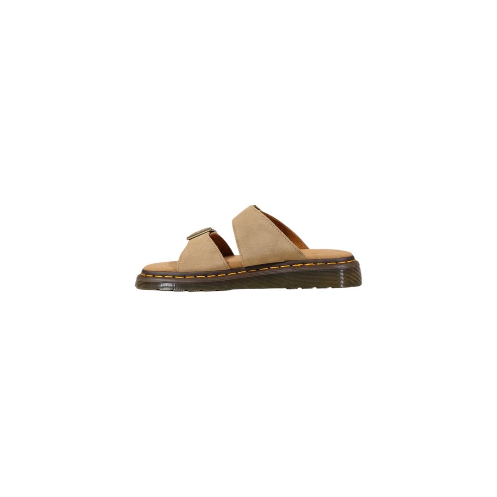 Dr. Martens Beige Leather Flat Sandals - Zeiniez