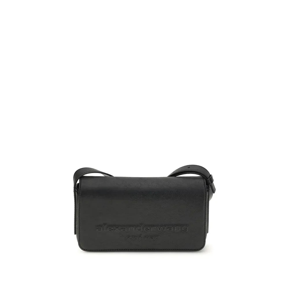 Alexander Wang Black Calf Leather Bos Taurus Shoulder Bag - Zeiniez