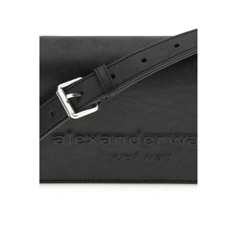 Alexander Wang Black Calf Leather Bos Taurus Shoulder Bag - Zeiniez