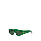 Bottega Veneta Green Acetate Sunglasses - Zeiniez