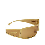 Bottega Veneta Gold Metal Sunglasses - Zeiniez