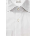 Bagutta White Cotton Dress Shirt - Zeiniez