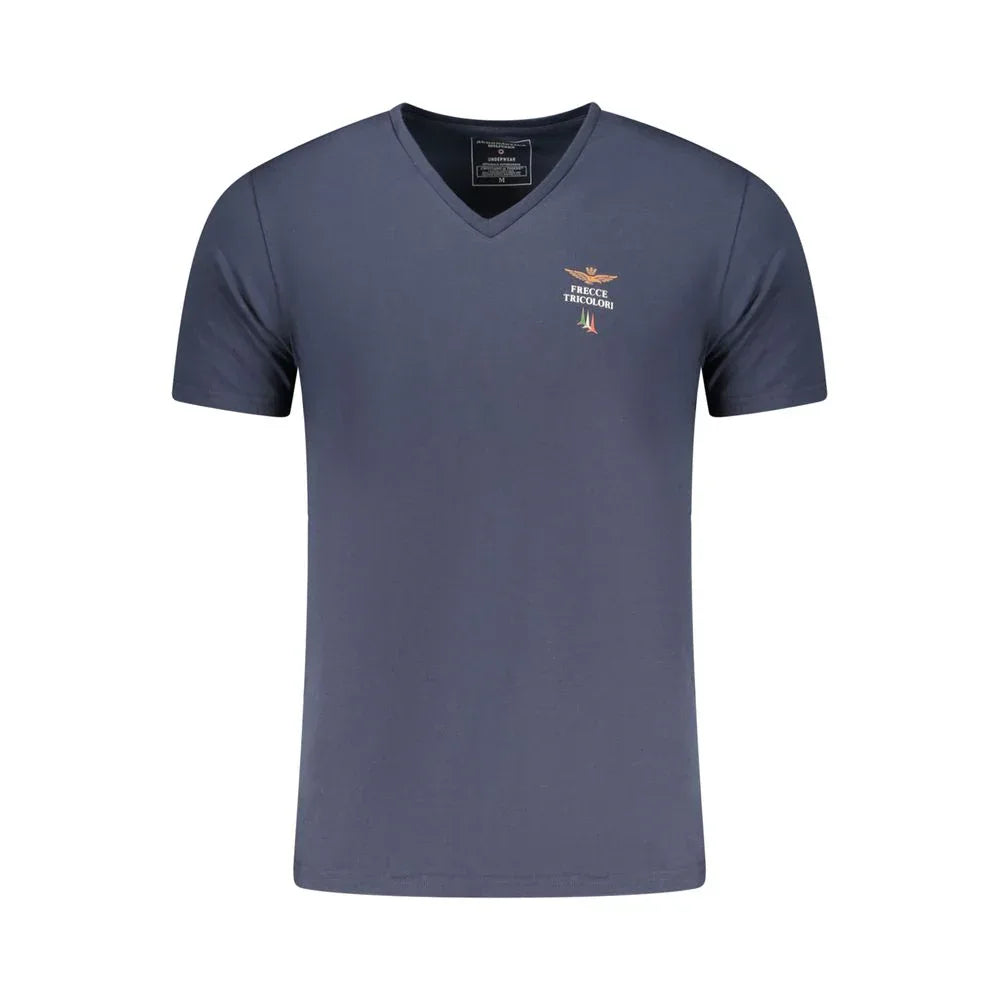 Aeronautica Militare Blu Cotton Men's T-Shirt - Zeiniez