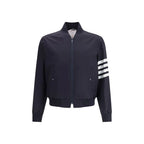 Thom Browne Blue Wool Bomber - Zeiniez