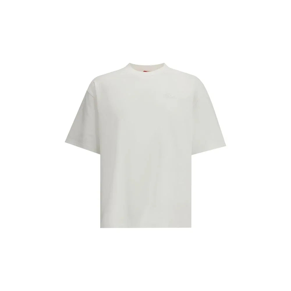 Diesel White Cotton T-Shirt - Zeiniez