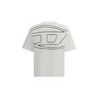 Diesel White Cotton T-Shirt - Zeiniez