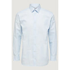Selected Blue Cotton Dress Shirt - Zeiniez