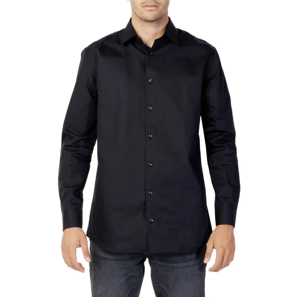 Selected Black Cotton Dress Shirt - Zeiniez