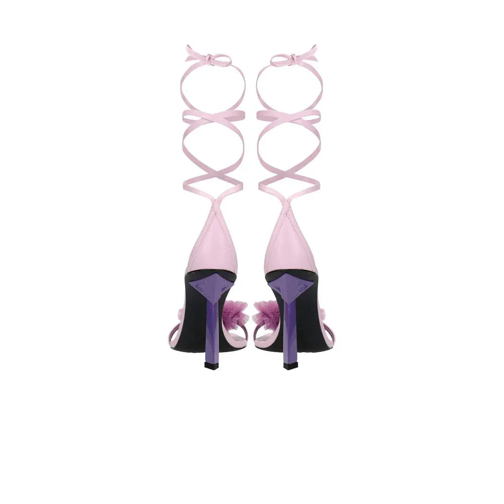 Aniye By Purple Leather High Heel Pumps - Zeiniez