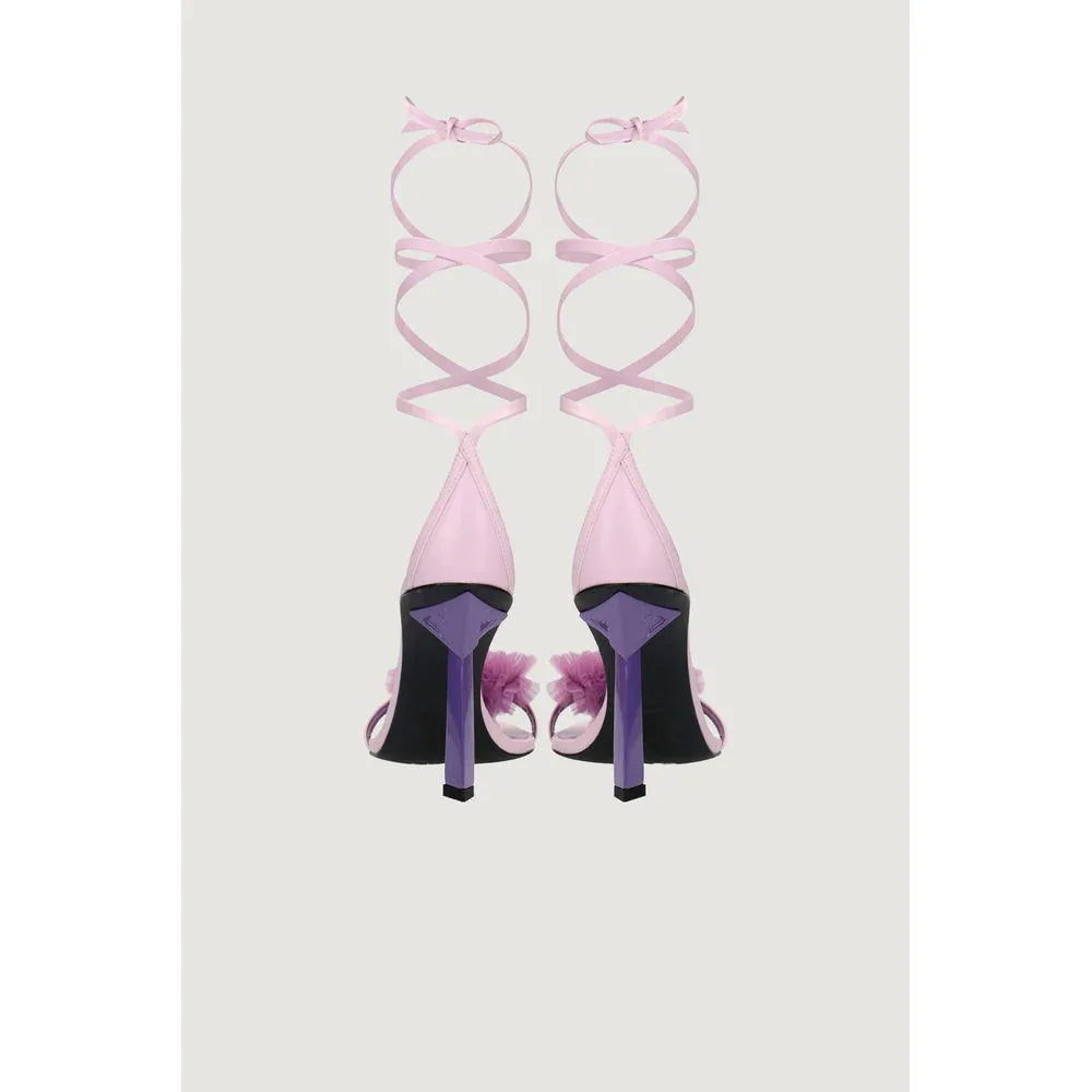 Aniye By Purple Leather High Heel Pumps - Zeiniez