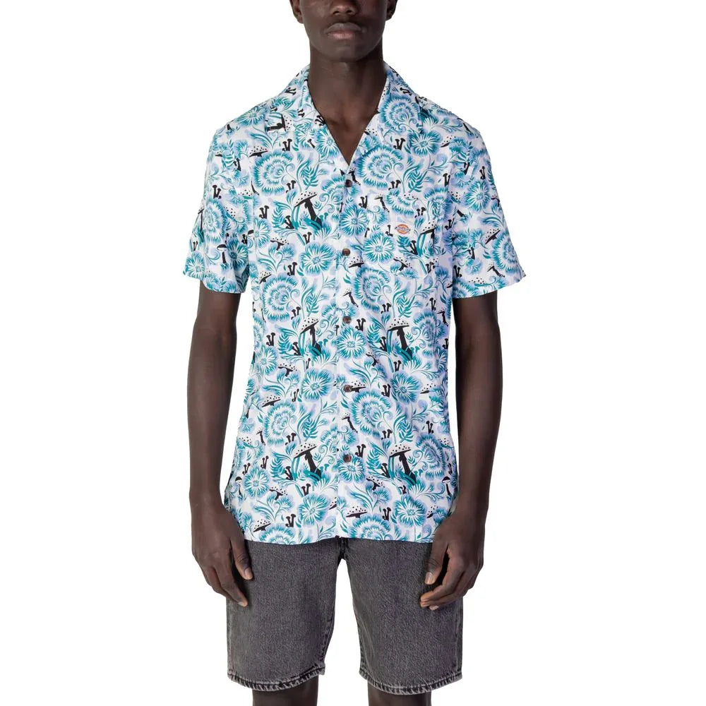 Dickies Blue Cotton Shortsleeve Shirt - Zeiniez