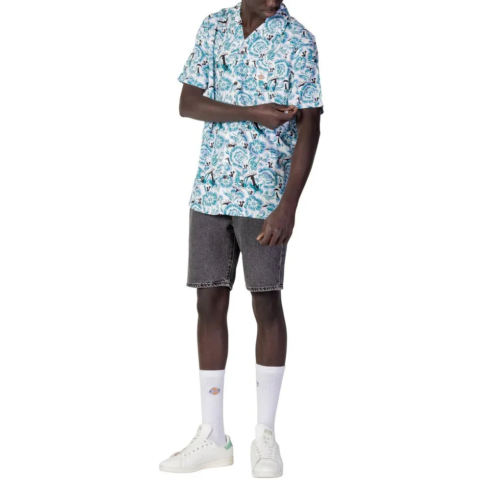 Dickies Blue Cotton Shortsleeve Shirt - Zeiniez