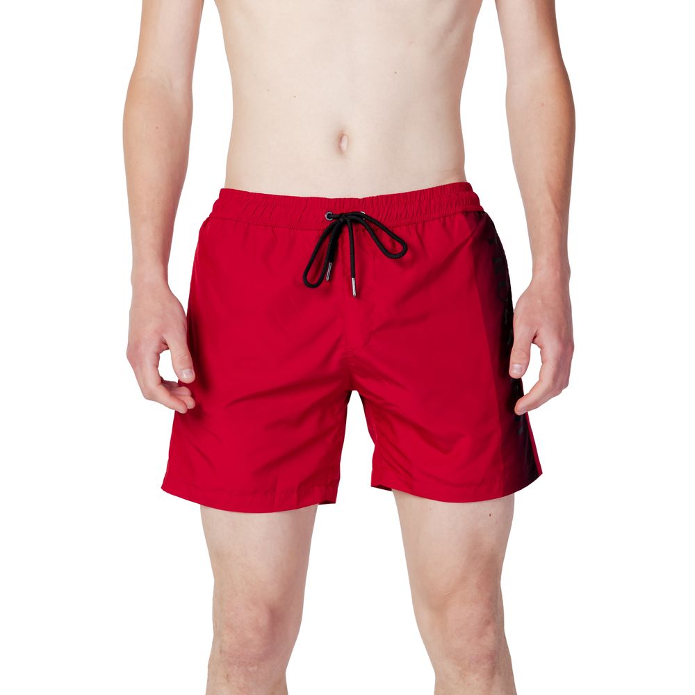 Trussardi Beachwear Red Polyester Swim Shorts - Zeiniez