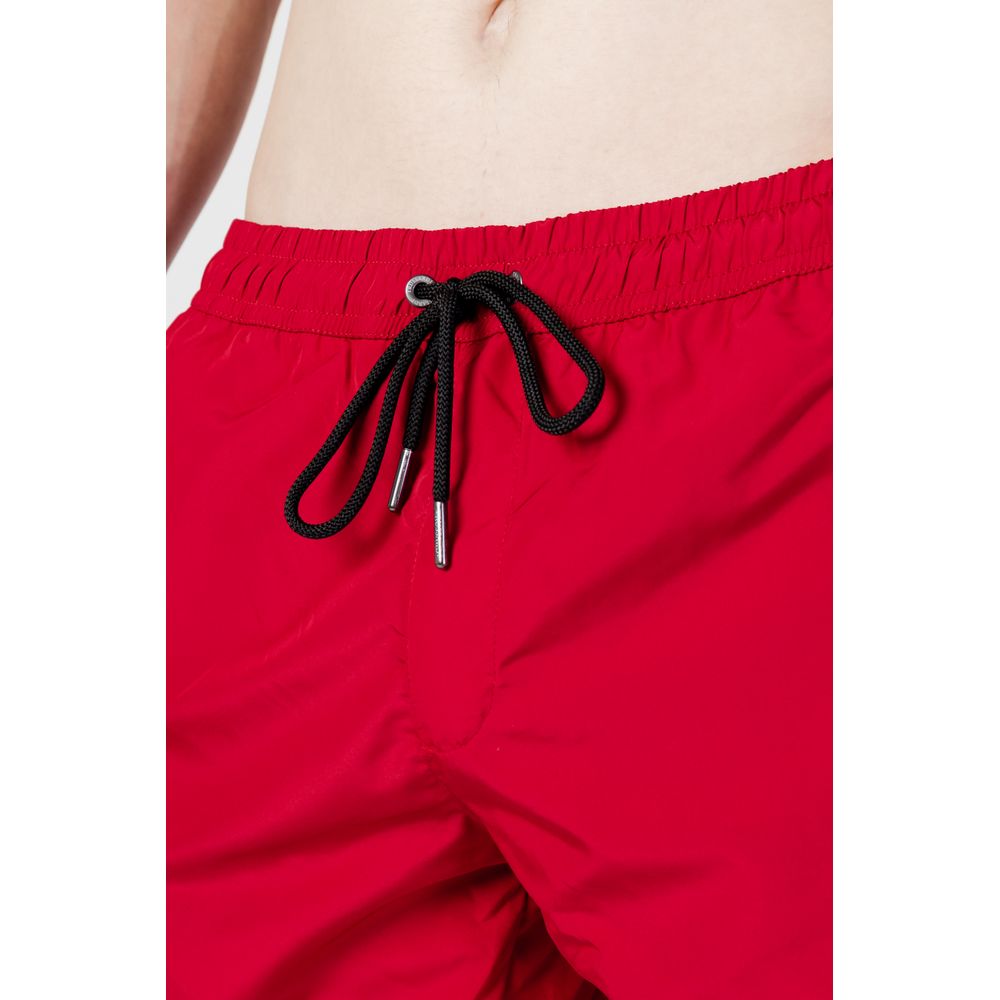 Trussardi Beachwear Red Polyester Swim Shorts - Zeiniez