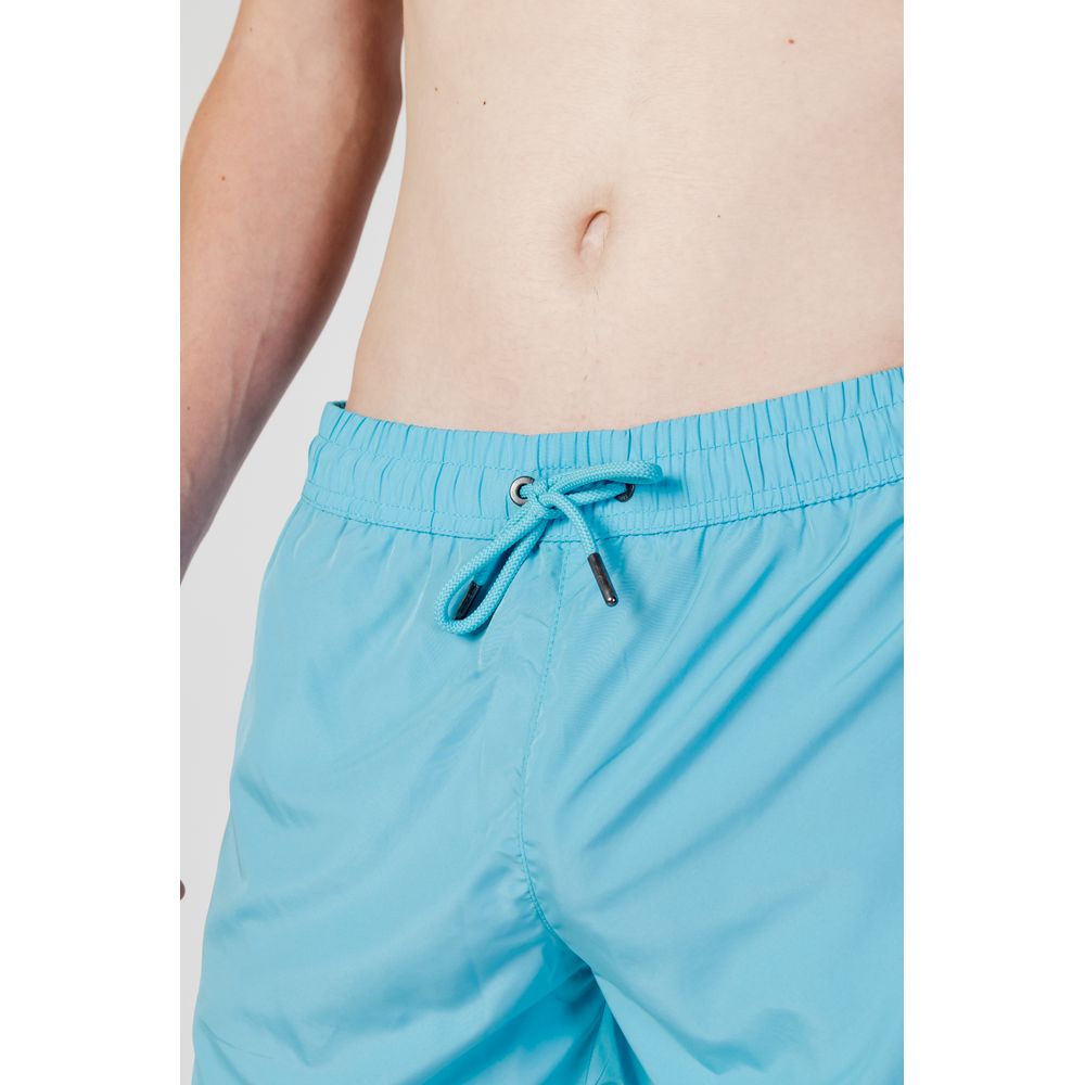 Trussardi Beachwear Blue Polyester Swim Shorts - Zeiniez