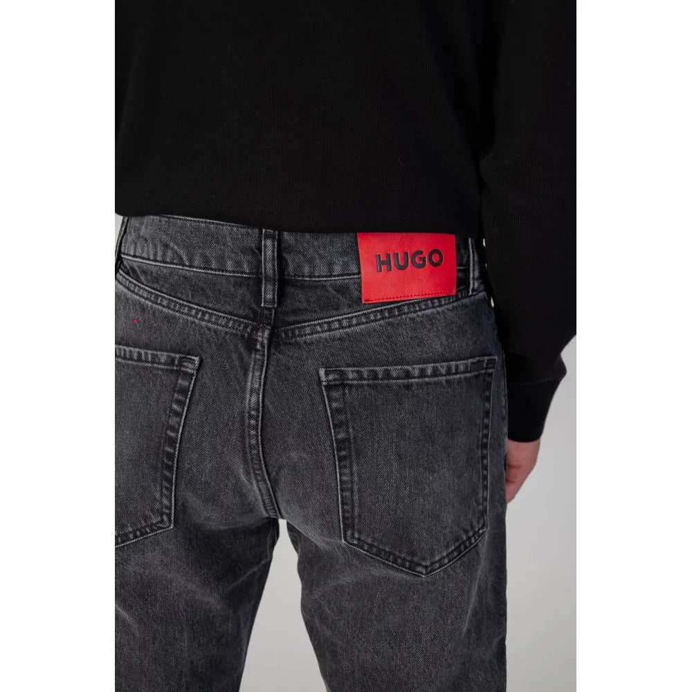 Hugo Boss Black Cotton Relaxed Fit Jeans - Zeiniez