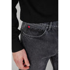 Hugo Boss Black Cotton Relaxed Fit Jeans - Zeiniez