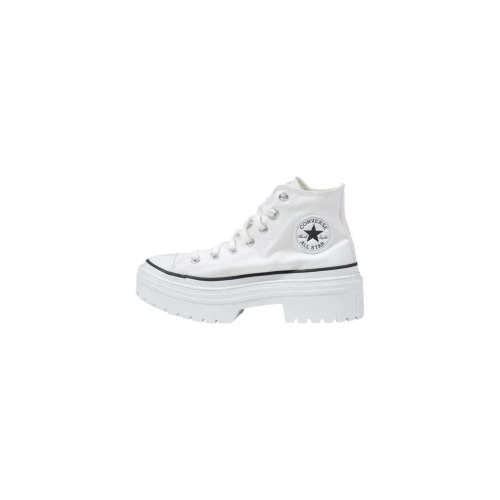 Converse White Fabric Chunky Sneakers - Zeiniez