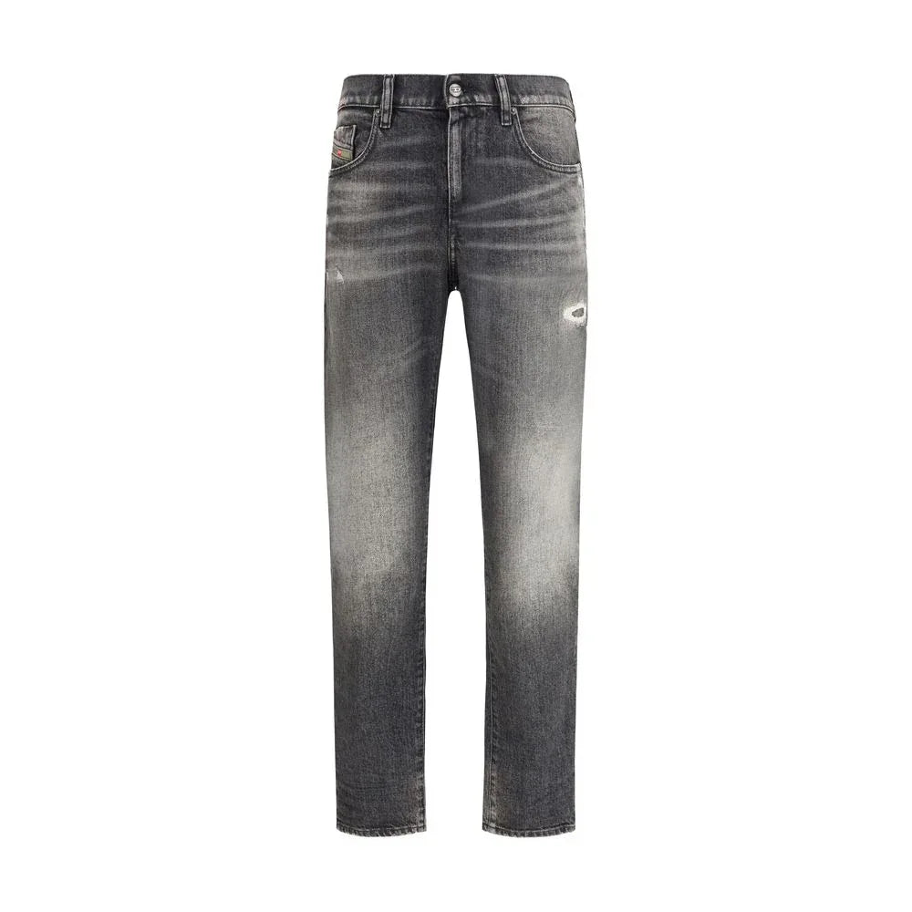 Diesel Gray Cotton Relaxed Fit Jeans - Zeiniez