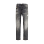 Diesel Gray Cotton Relaxed Fit Jeans - Zeiniez