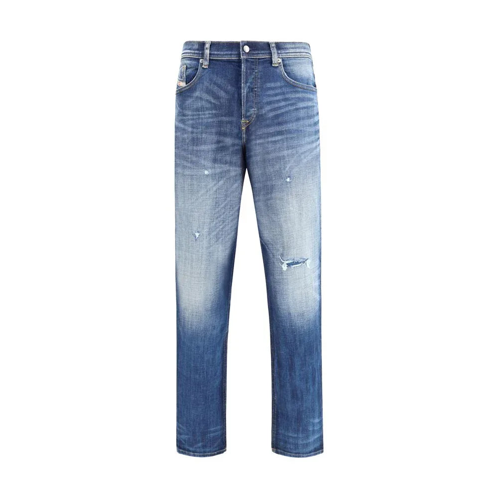 Diesel Blue Cotton Slim Fit Jeans - Zeiniez