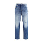 Diesel Blue Cotton Slim Fit Jeans - Zeiniez