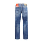 Diesel Blue Cotton Slim Fit Jeans - Zeiniez