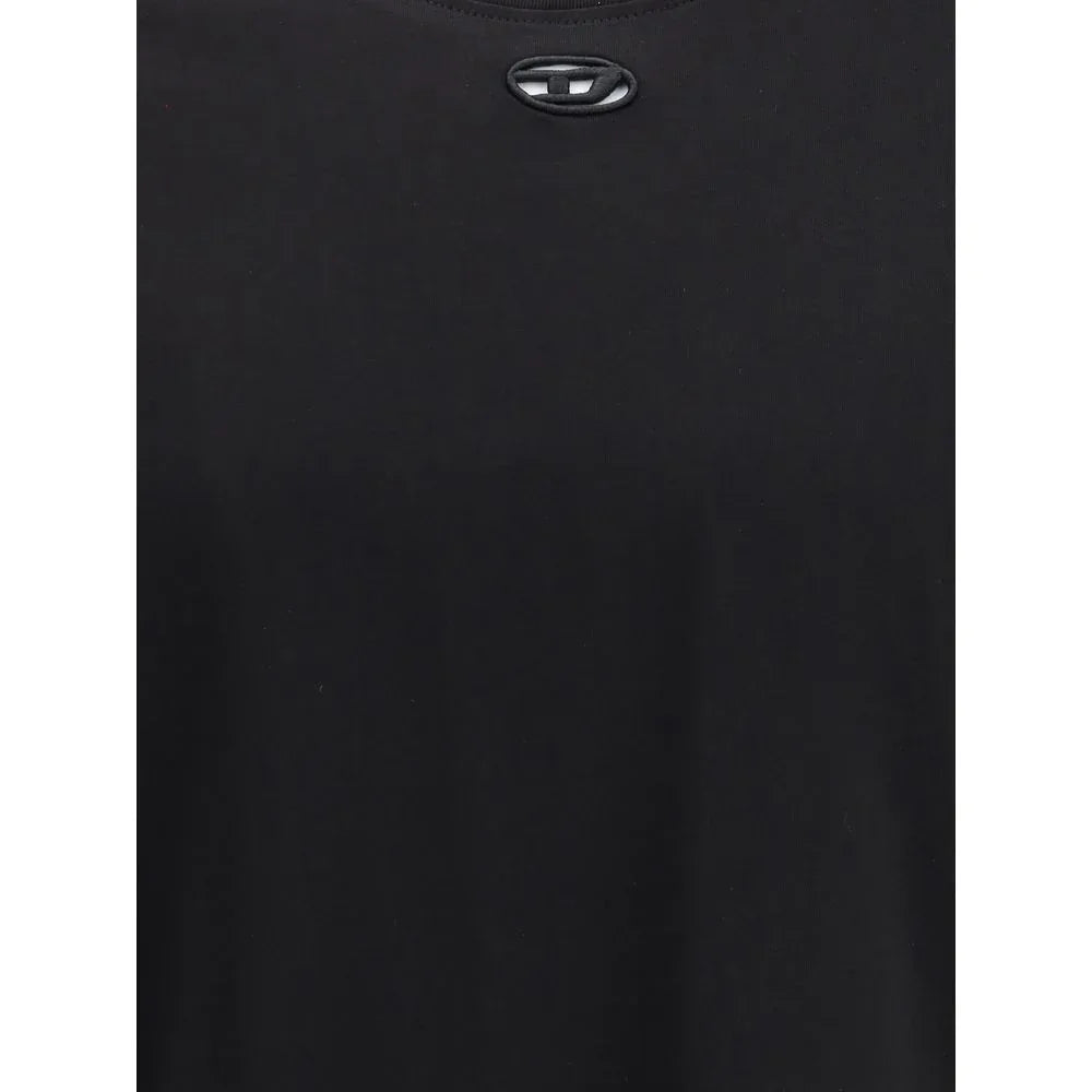 Diesel Black Cotton T-Shirt - Zeiniez