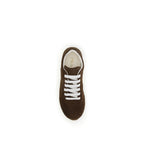 Prada Brown Calf Leather Bos Taurus Sneakers