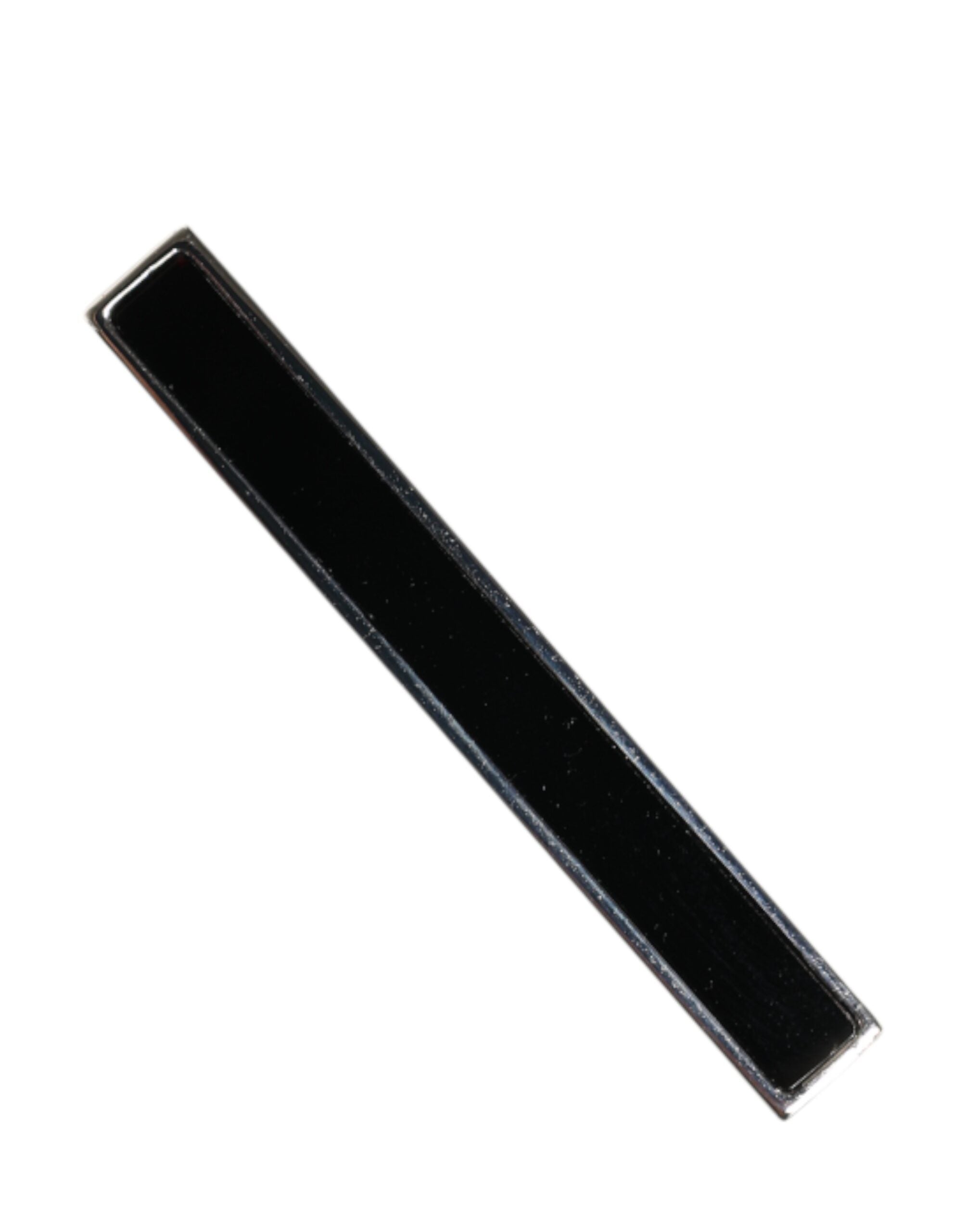 Dolce & Gabbana Silver Tone Brass Logo Branded Men Accessory Tie Clip Bar - Zeiniez