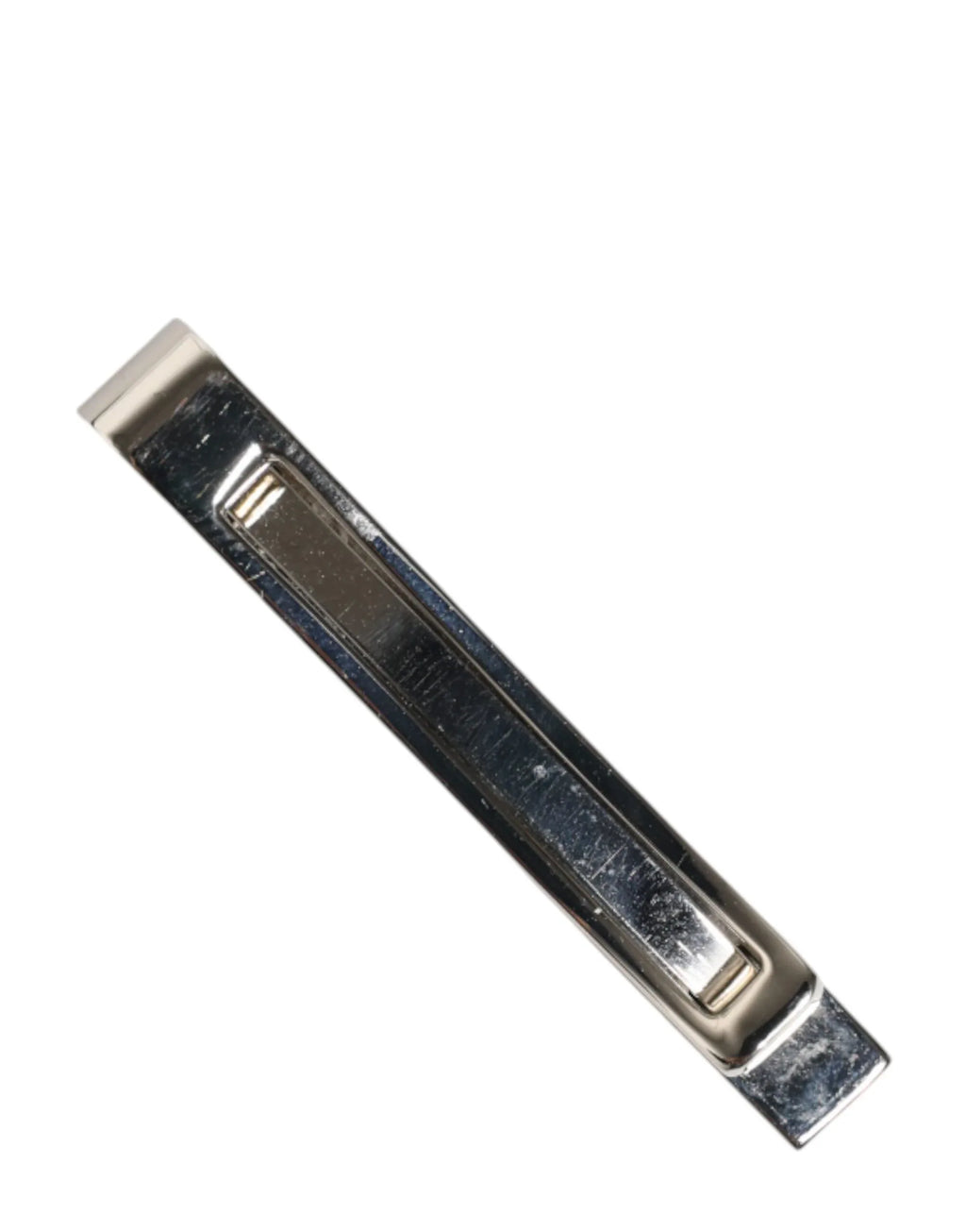 Dolce & Gabbana Silver Tone Brass Logo Branded Men Accessory Tie Clip Bar - Zeiniez