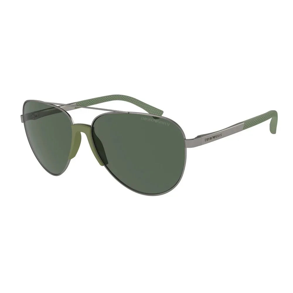 Emporio Armani Gray Metal Sunglasses - Zeiniez